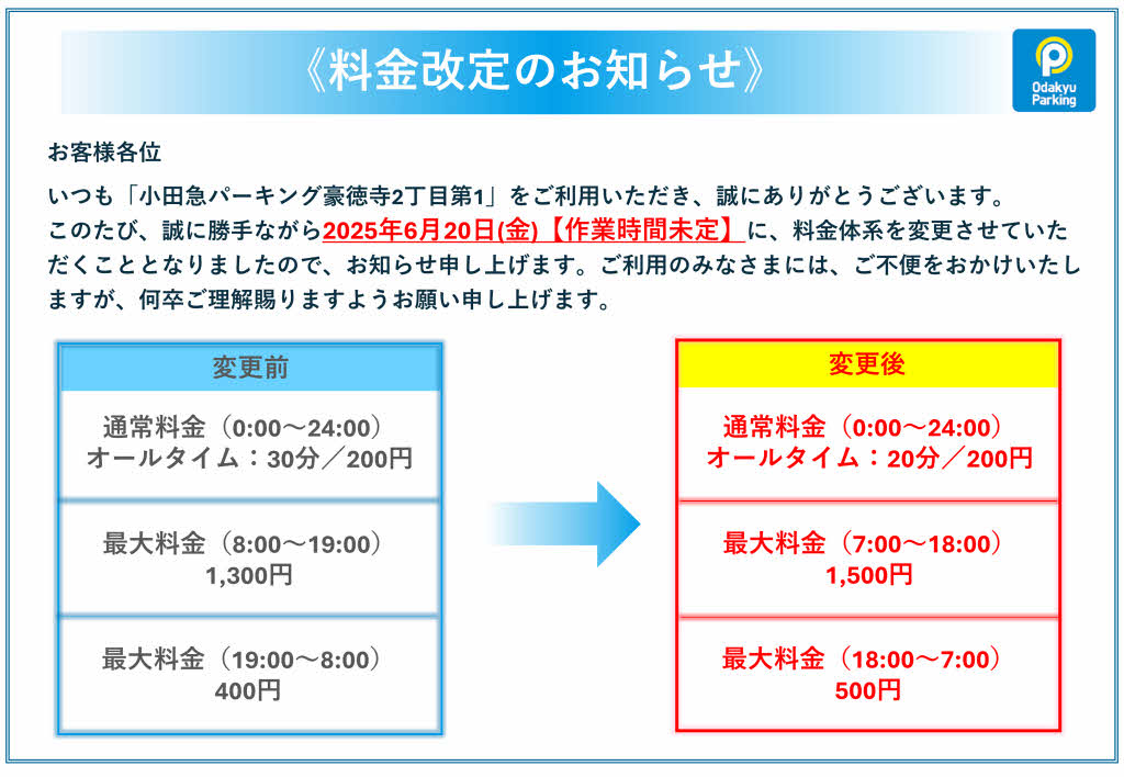 小田急パーキング豪徳寺2丁目第1_小田急パーキング（駐車場）